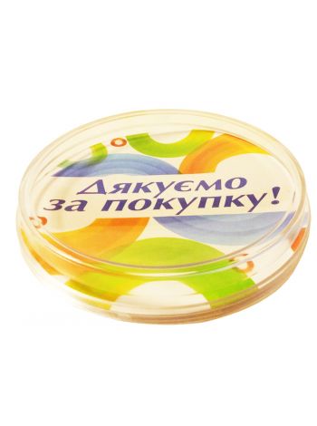 Акриловая подставка монетница 2